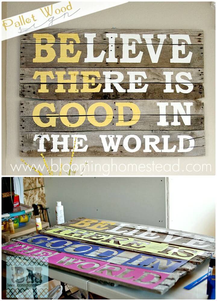 How to Build a Pallet Wood Sign - DIY 