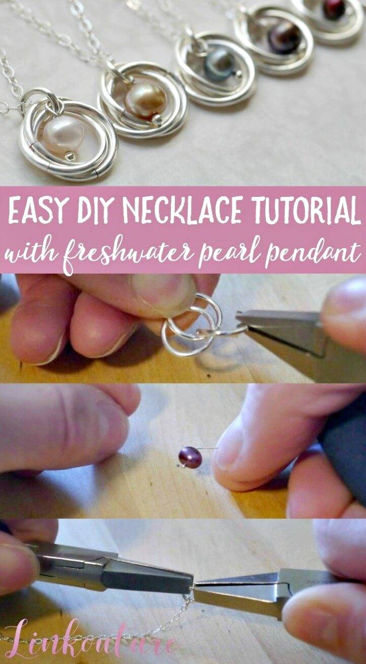 How to DIY Feminine Pearl Necklace 