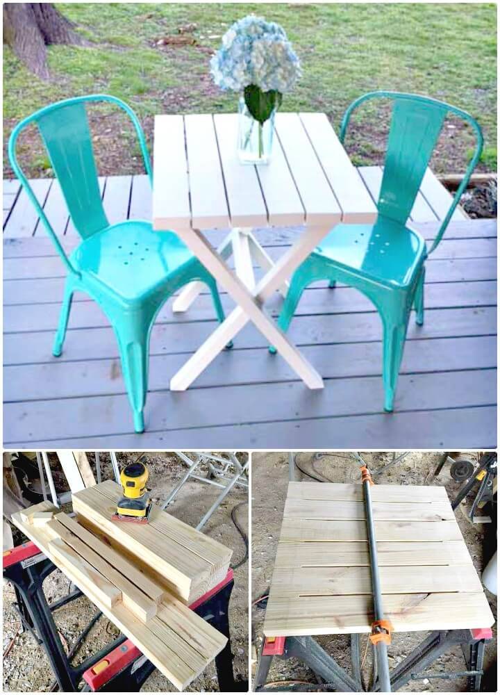 DIY Bistro Table Building Plans Under $15 for Your Backyard