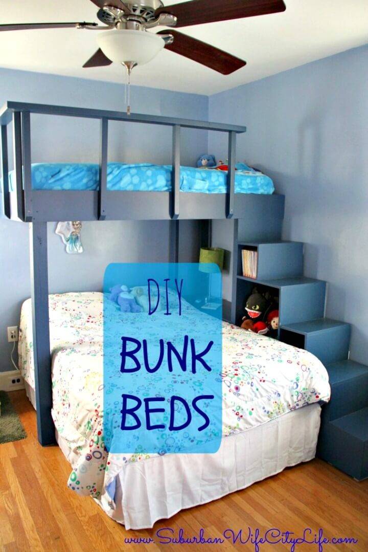 22 Low Budget Diy Bunk Bed Plans To, L Shaped Triple Bunk Bed Plans Free Pdf