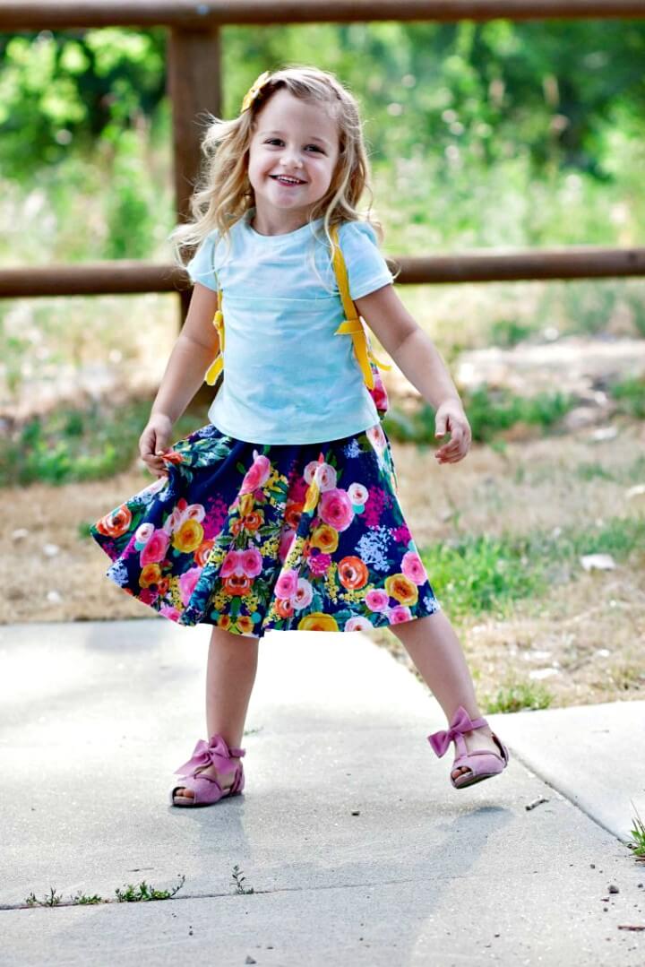 Quick DIY Circle Skirt Sewing for Your Kids