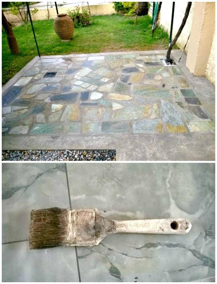 Make Your Own Custom Flagstone Backyard Patio - DIY