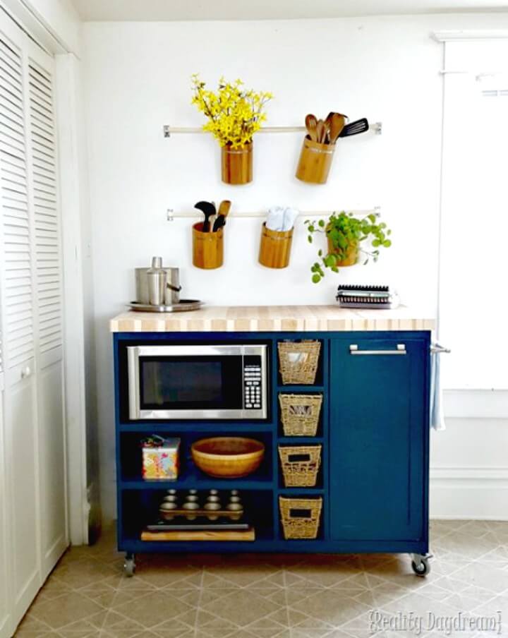 How to Build Custom Rolling Kitchen Island