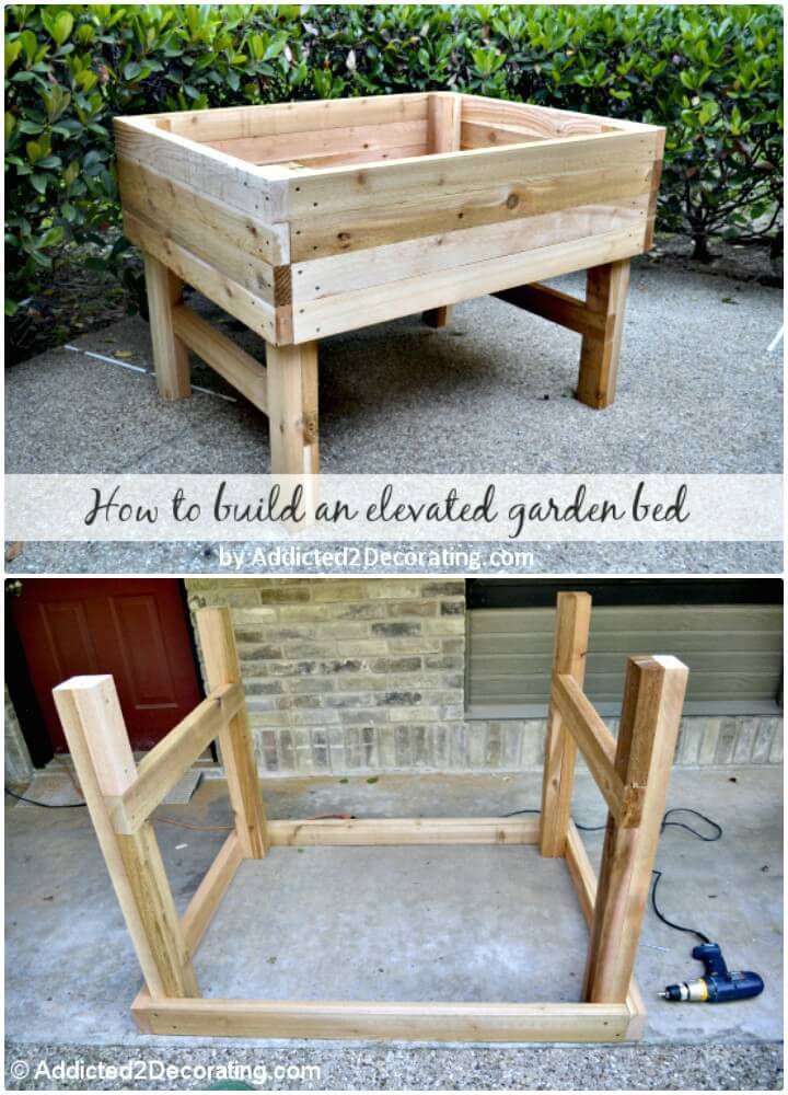 Make Your Own Elevated Garden Tutorial