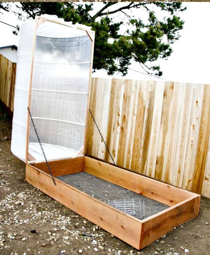 Adorable DIY Greenhouse Raised Garden Bed
