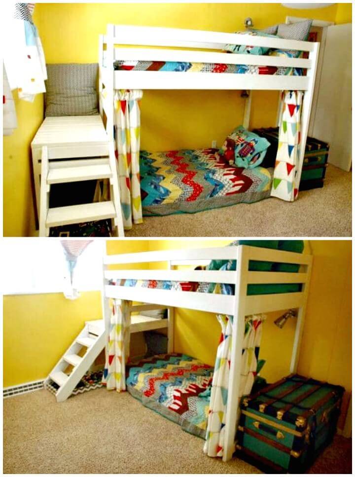 Easy DIY Kids Loft Bunk Bed
