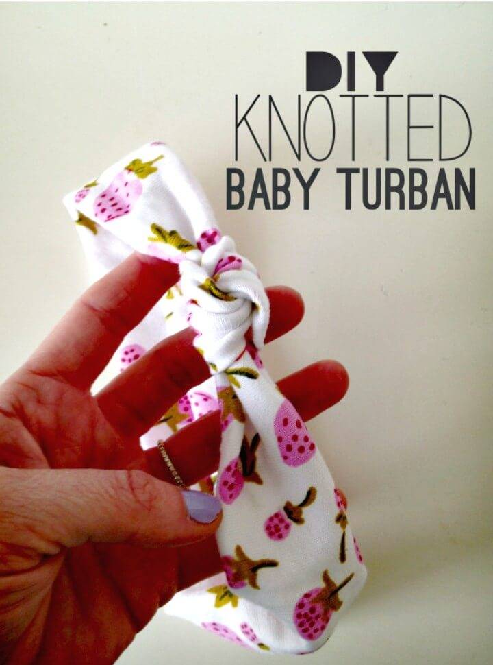 Easy DIY Knotted Baby Turban Headband
