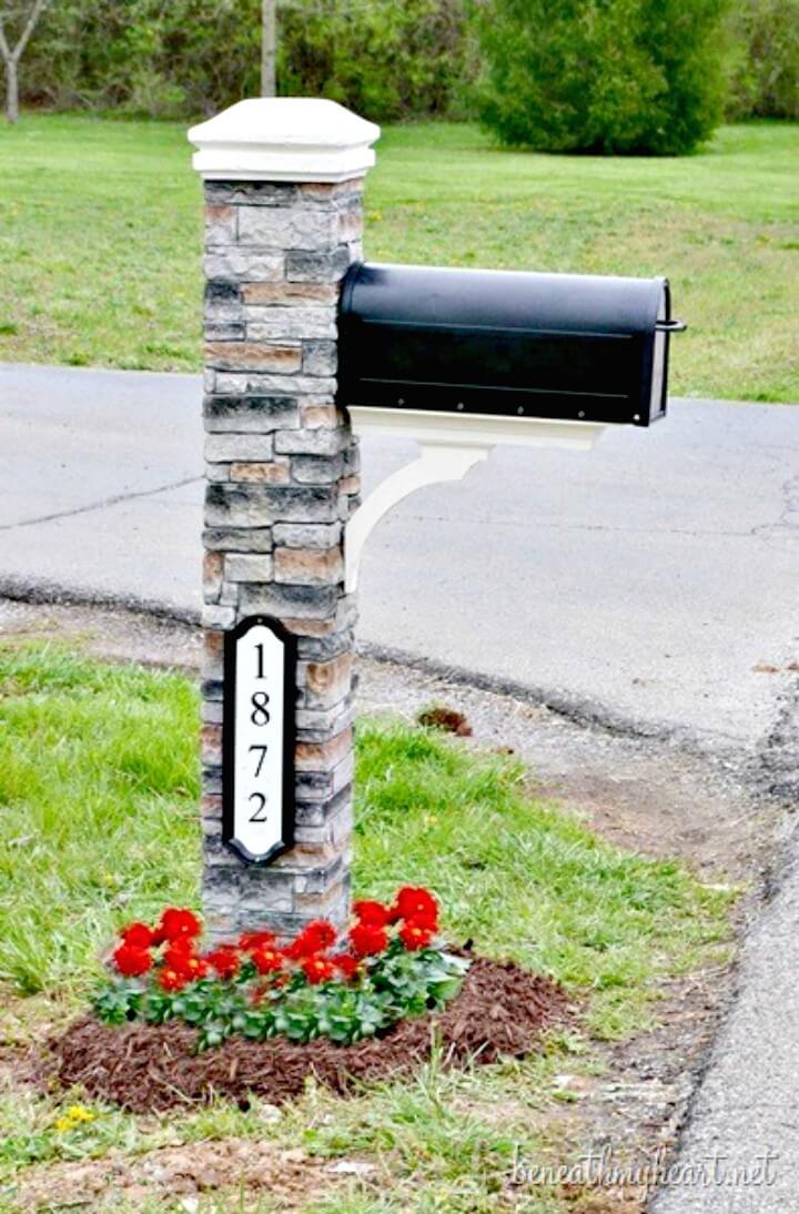 diy mailbox post ideas