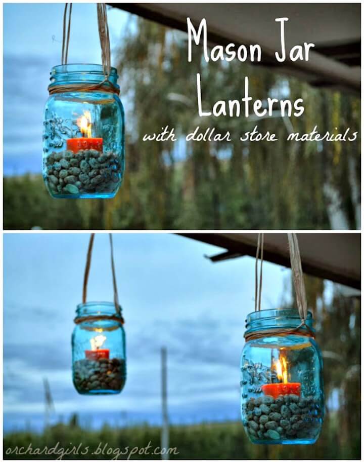 Easy DIY Mason Jar Lanterns