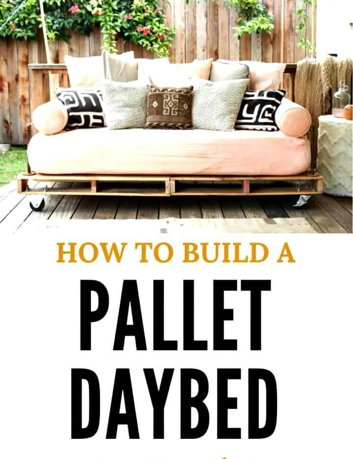 Easy DIY Pallet Daybed for Relaxing Hours - Garden Furniture Ideas 
