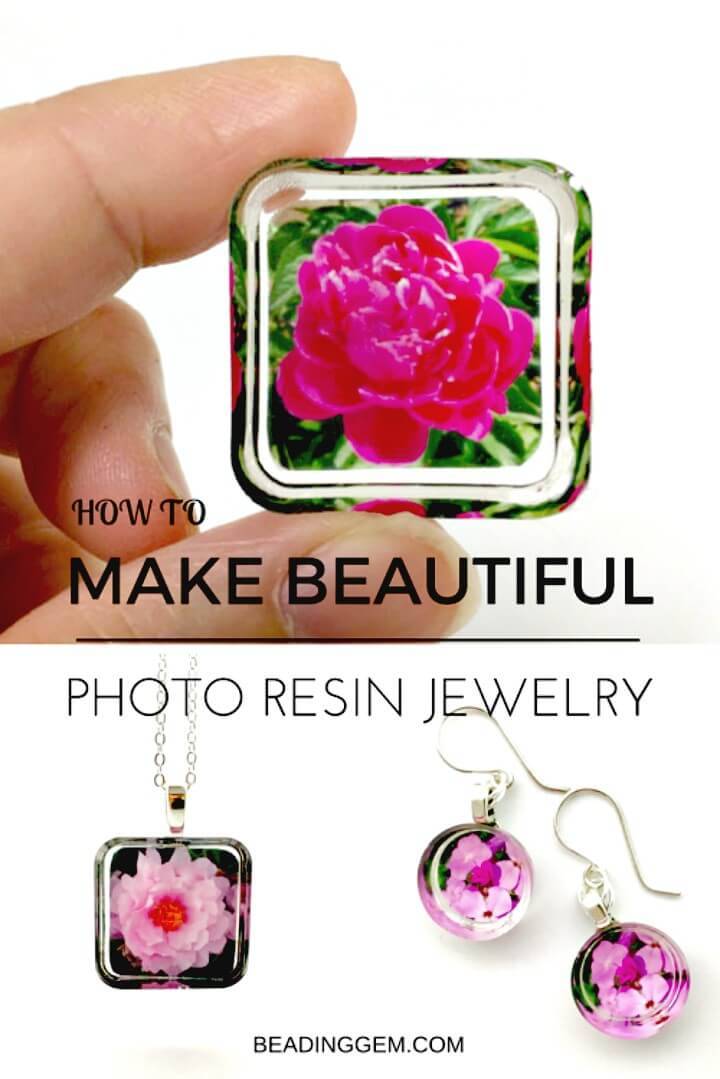 Easy DIY Photo Resin Earrings