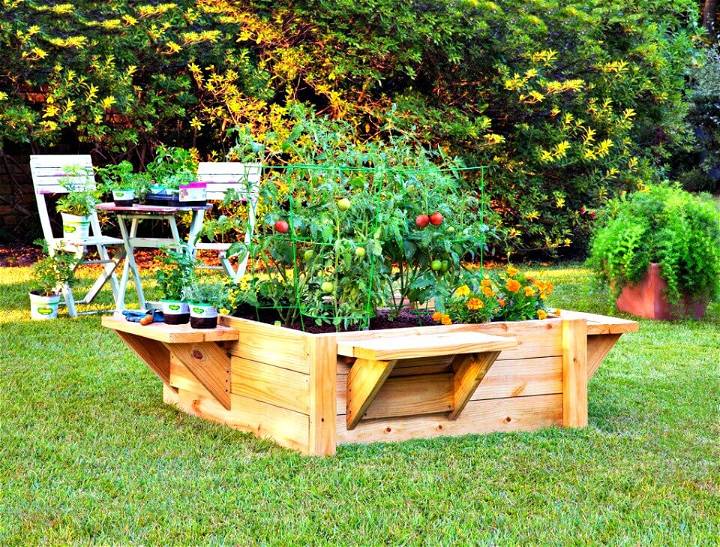 Make Your Own Raised Bed with Benches