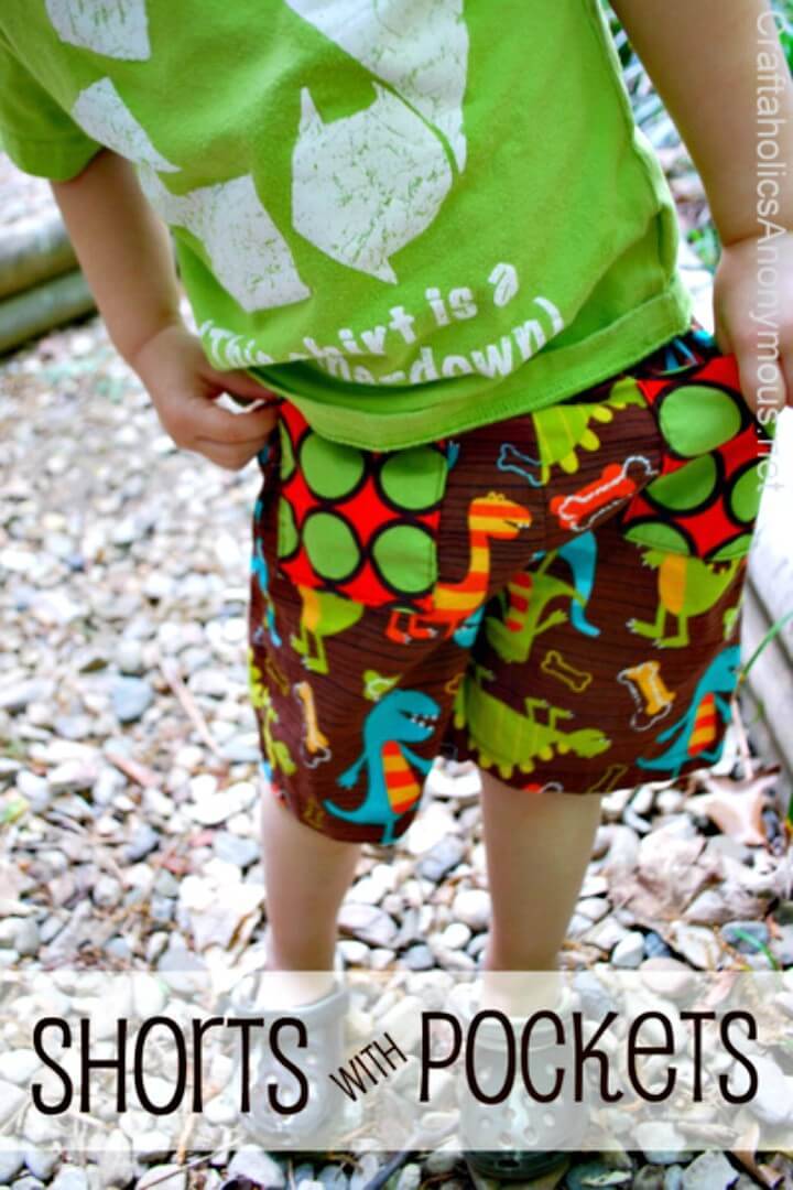 Easy DIY Shorts With Pockets for Kids 