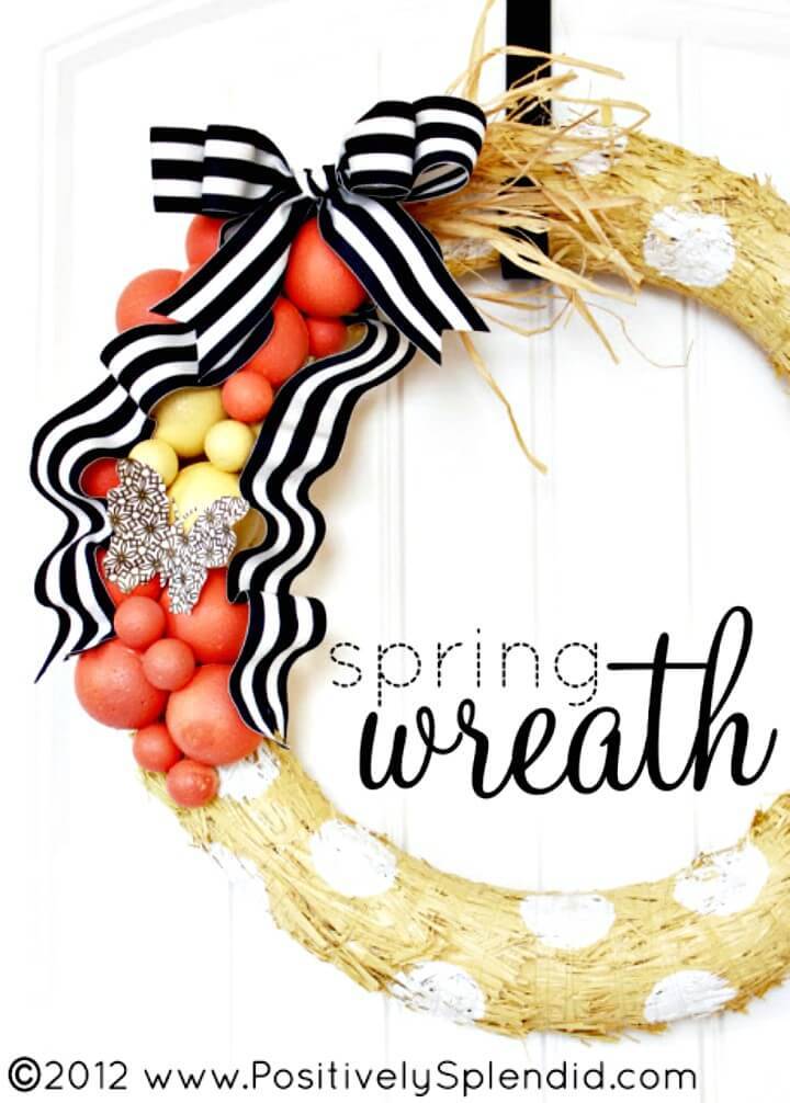 Make Your Own Spring Wreath Tutorial