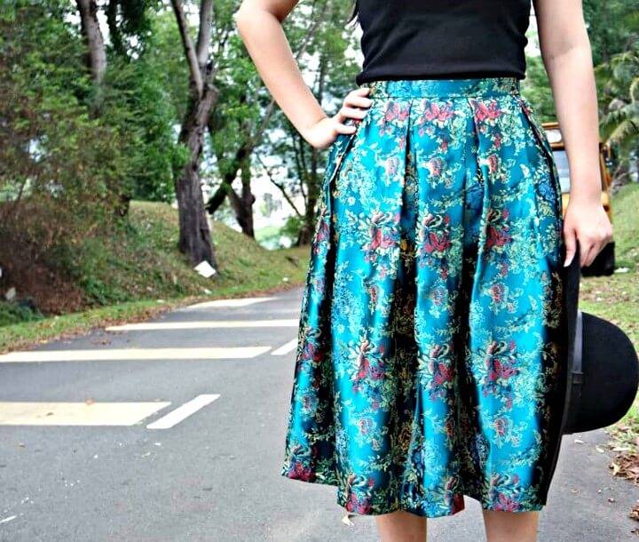 Easy How To Sew Box Pleat Skirt