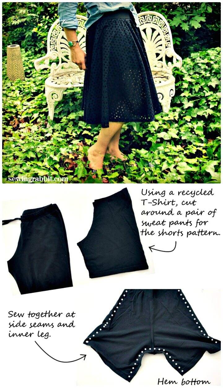 How To Sew an Eyelet Circle Skirt - DIY