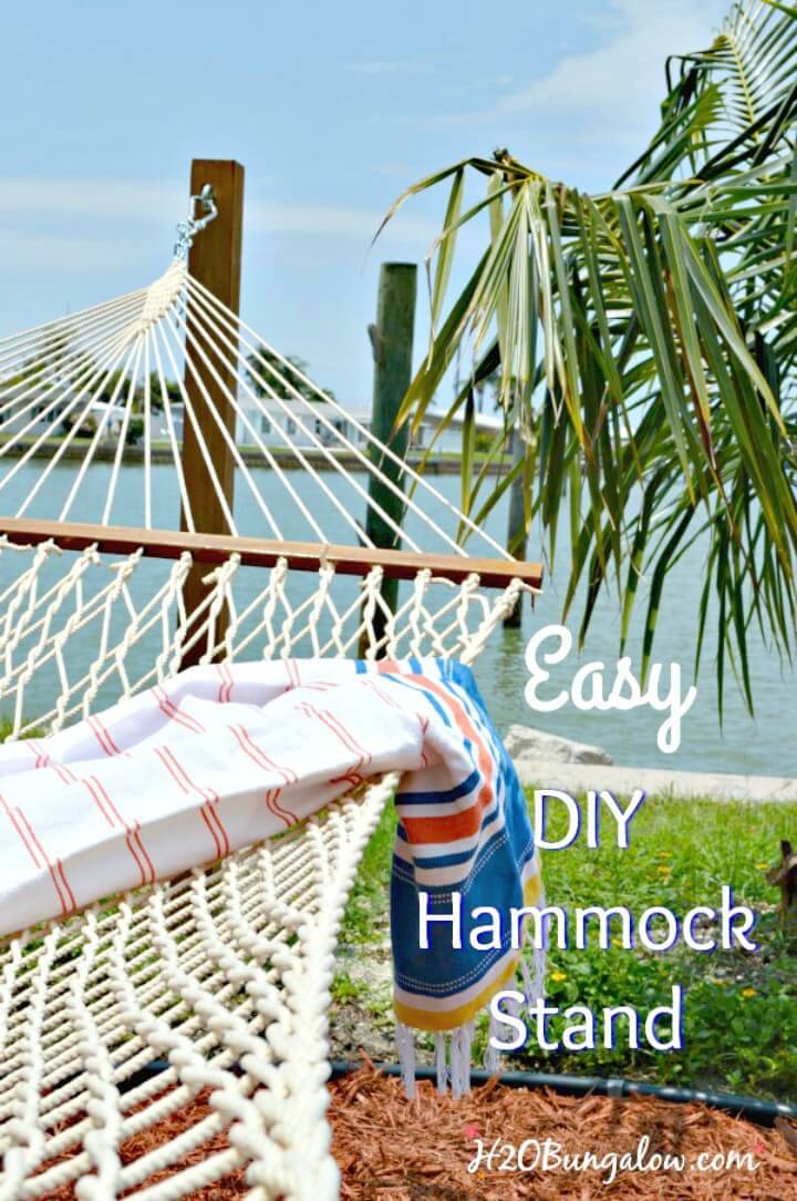 Durable DIY Hammock Stand From Posts
