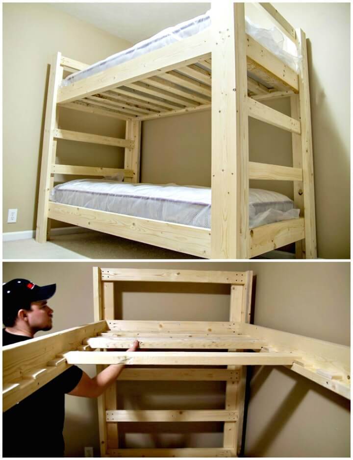 22 Low Budget Diy Bunk Bed Plans To, How To Diy Bunk Beds