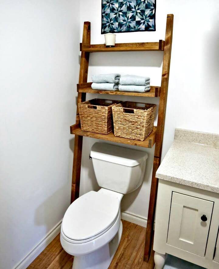 How to Build Bathroom Storage Ladder