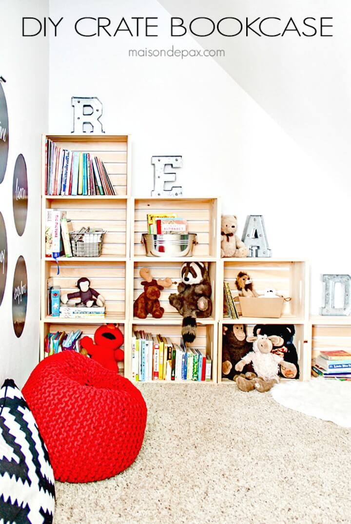 Build Your Own Crate Bookcase