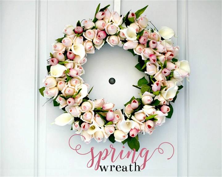 Build Your Own Spring Rosebud Wreath - DIY