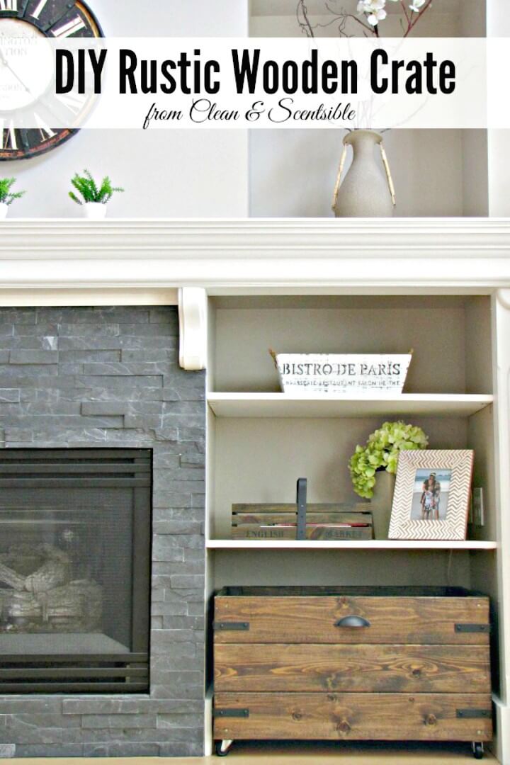 How To DIY Rustic Wooden Crate