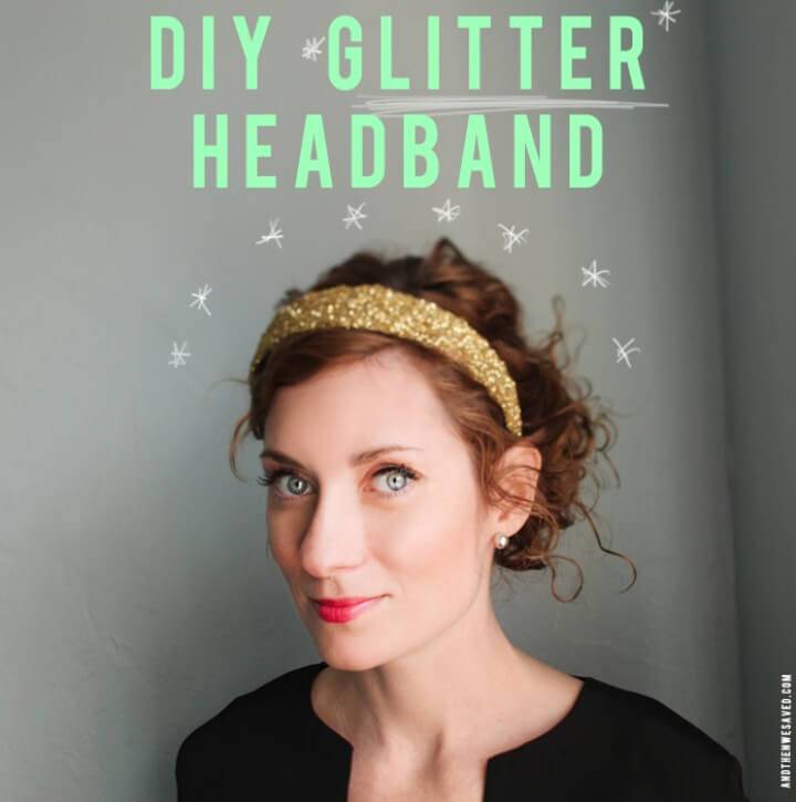 How To Make A Glitter Headband - DIY