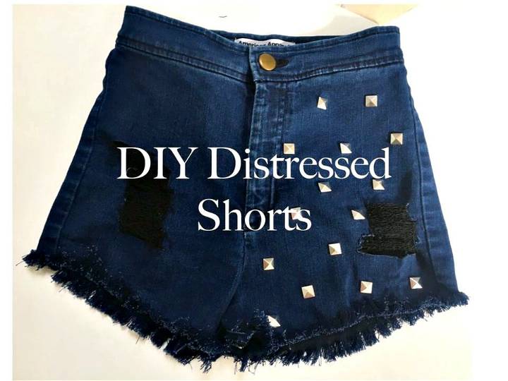How To Make Distressed Shorts - DIY Outfits for Summer 