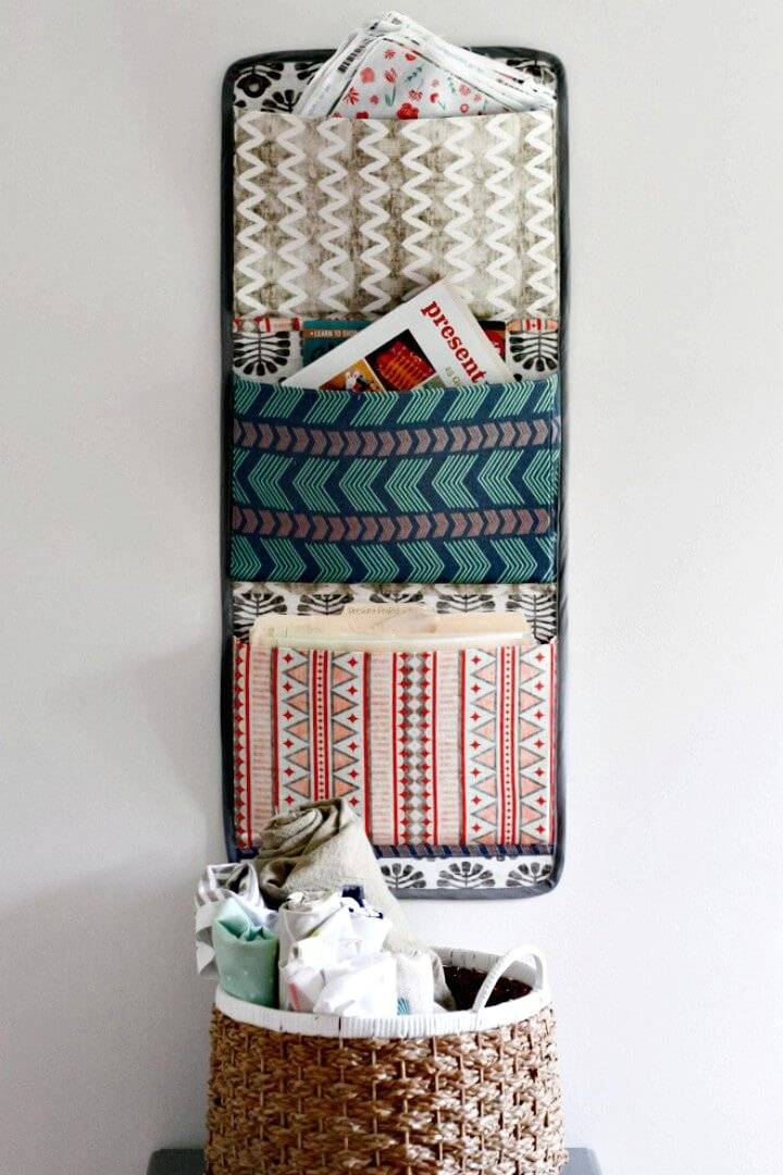 How To Make Fabric Wall Organizer