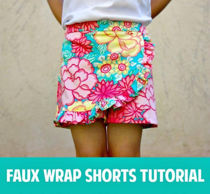 How To Make Faux Wrap Shorts - Outfits for Summer 