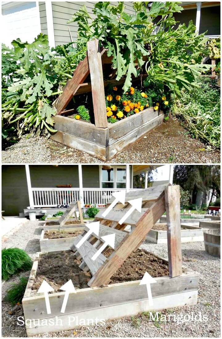 Adorable DIY Raised Garden Bed Out Of Pallets