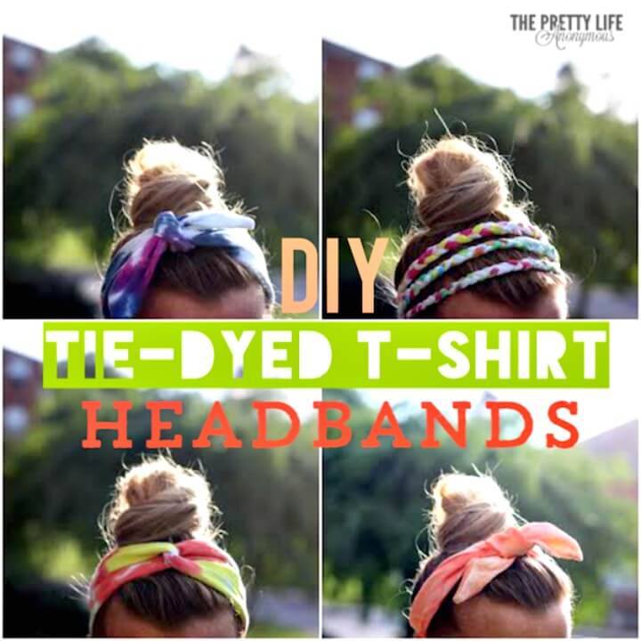 Easy How To Make Tie Dye Headbands From T-shirts