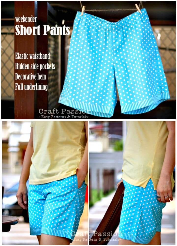 How To Sew Weekender Short Pants - DIY Outfits for Summer 