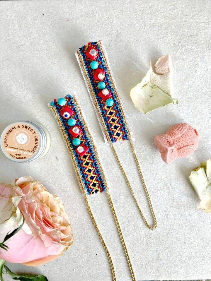 How To Turn Ribbon Into Statement Earrings - DIY