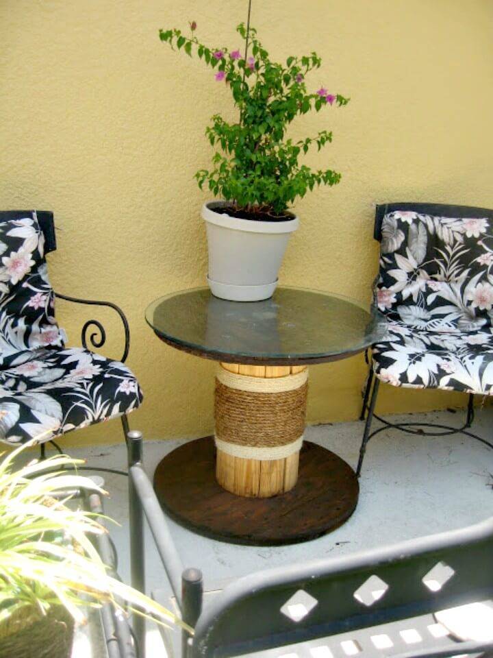 How to Build Rope Garden Table - DIY Garden Furniture Ideas 