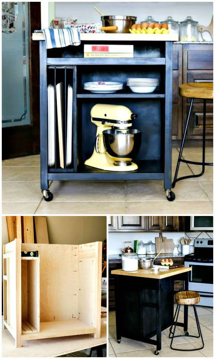 Stylish How to Build a Kitchen Island on Wheels