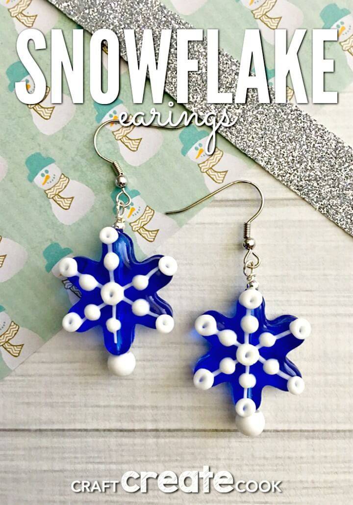 How to Make Snowflake Earrings - DIY
