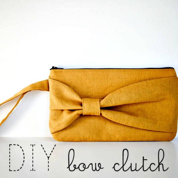 Lovable DIY Bow Clutch Sewing - DIY Crafts 