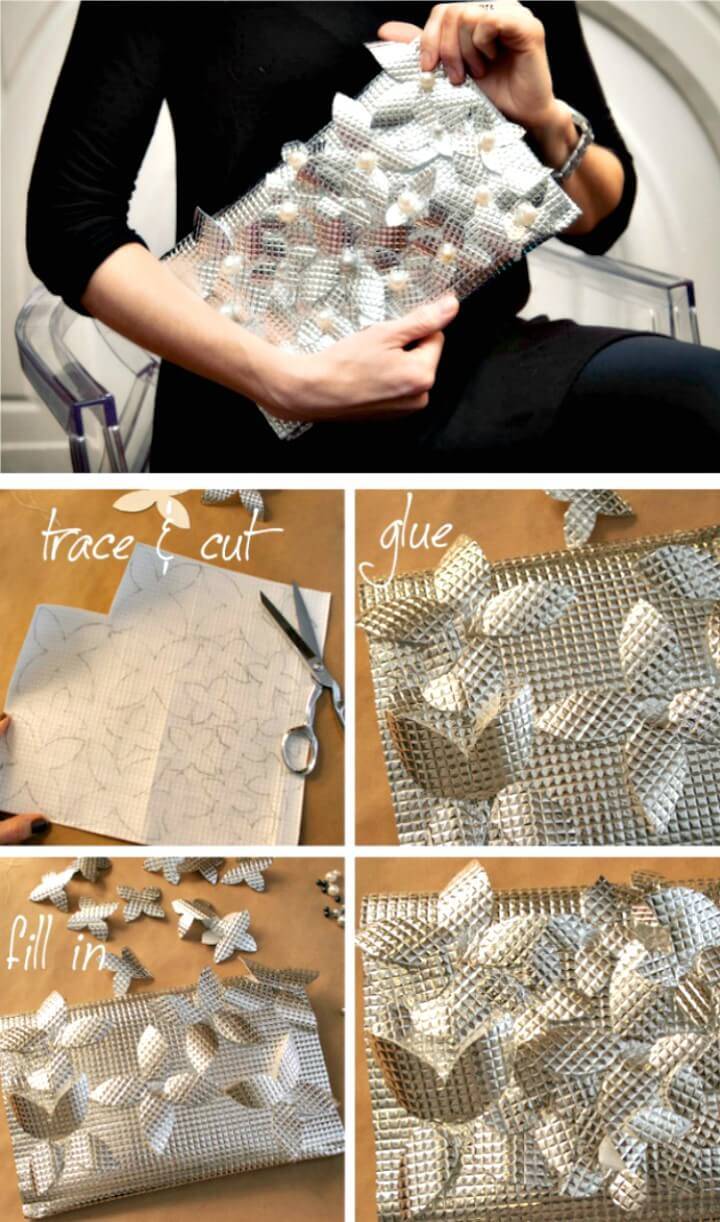 How to make Foil Clutch - Lovable DIY Tutorial:
