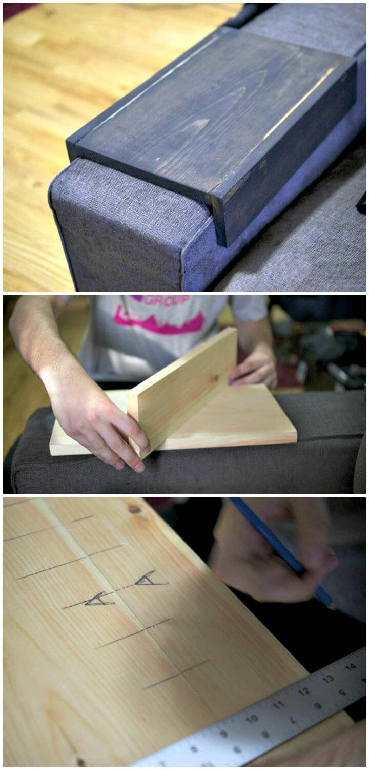 How to Make Sofa Wooden Arm Table