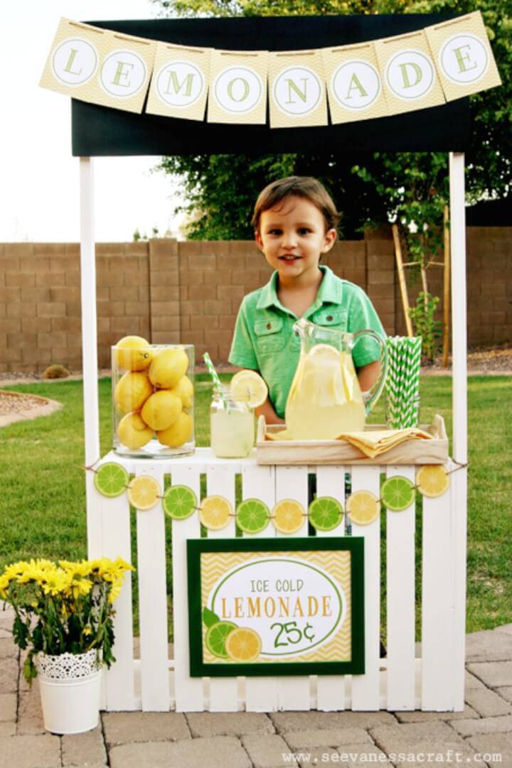 Make Your Own Crate Lemonade Stand For Kids