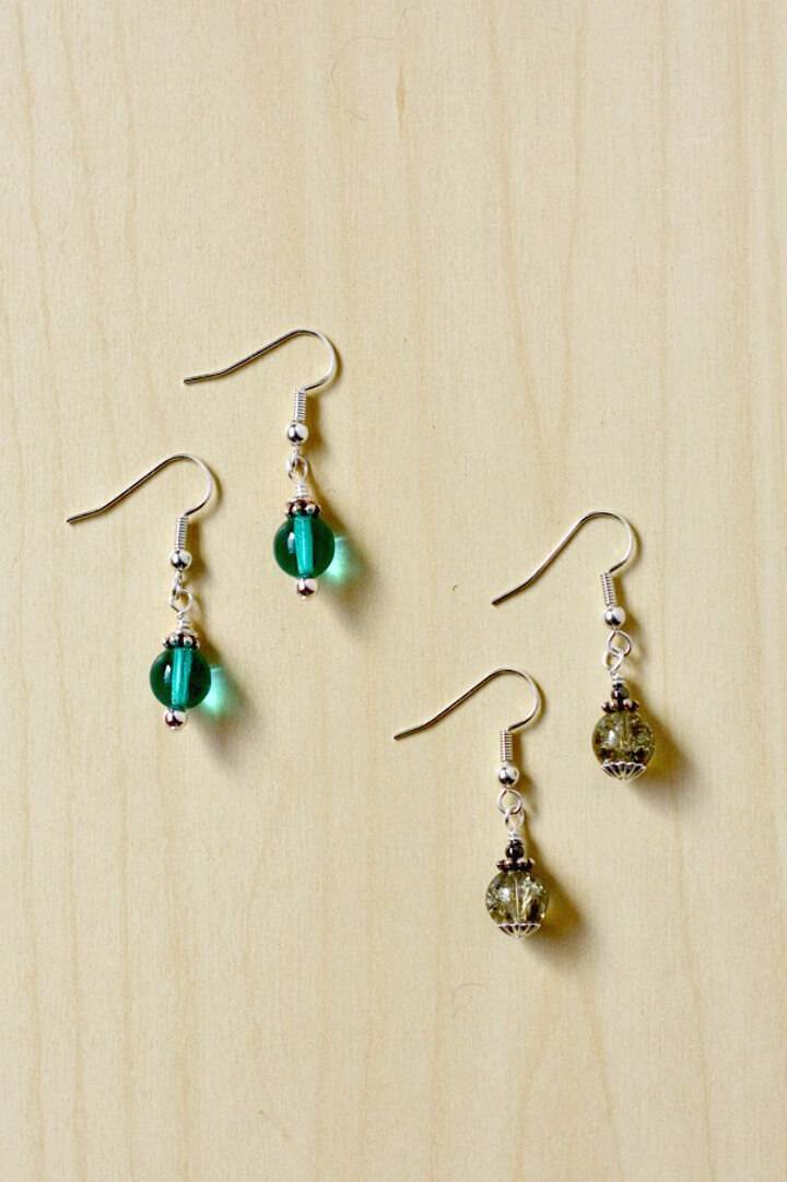 DIY Earrings With Bead Caps and Spacers