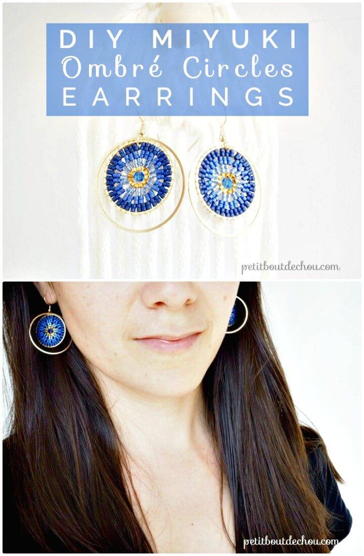 Make Your Own Ombré Circles Earrings - DIY