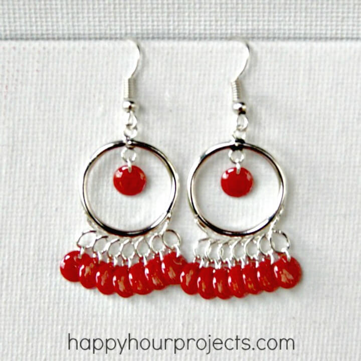 Make Your Own Tangerine Chandelier Earrings - DIY