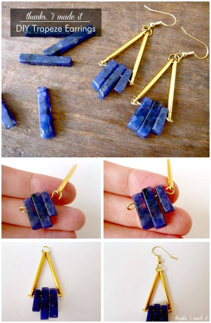 Make Your Own Trapeze Earrings - DIY