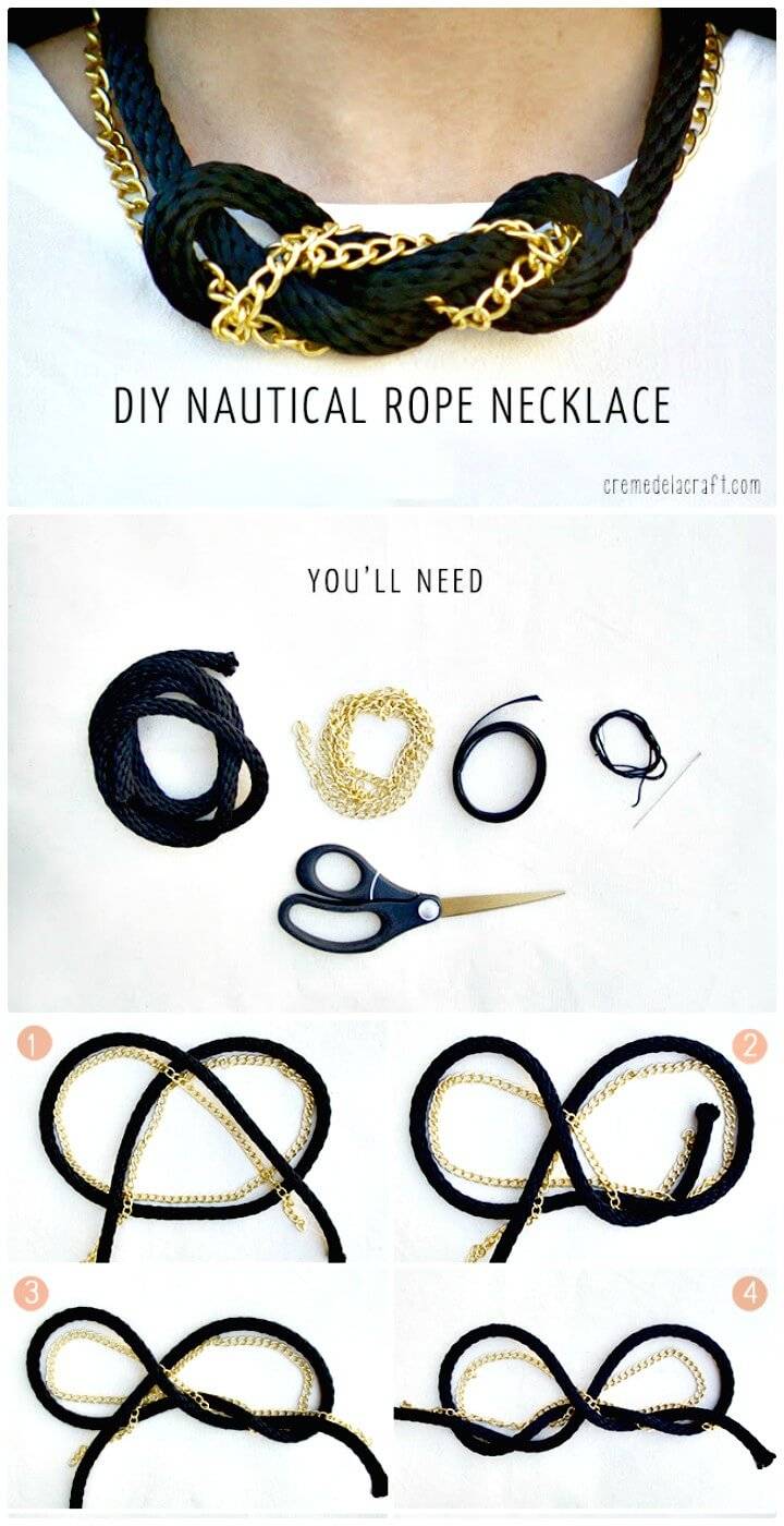 Make a Nautical Knot Necklace - DIY