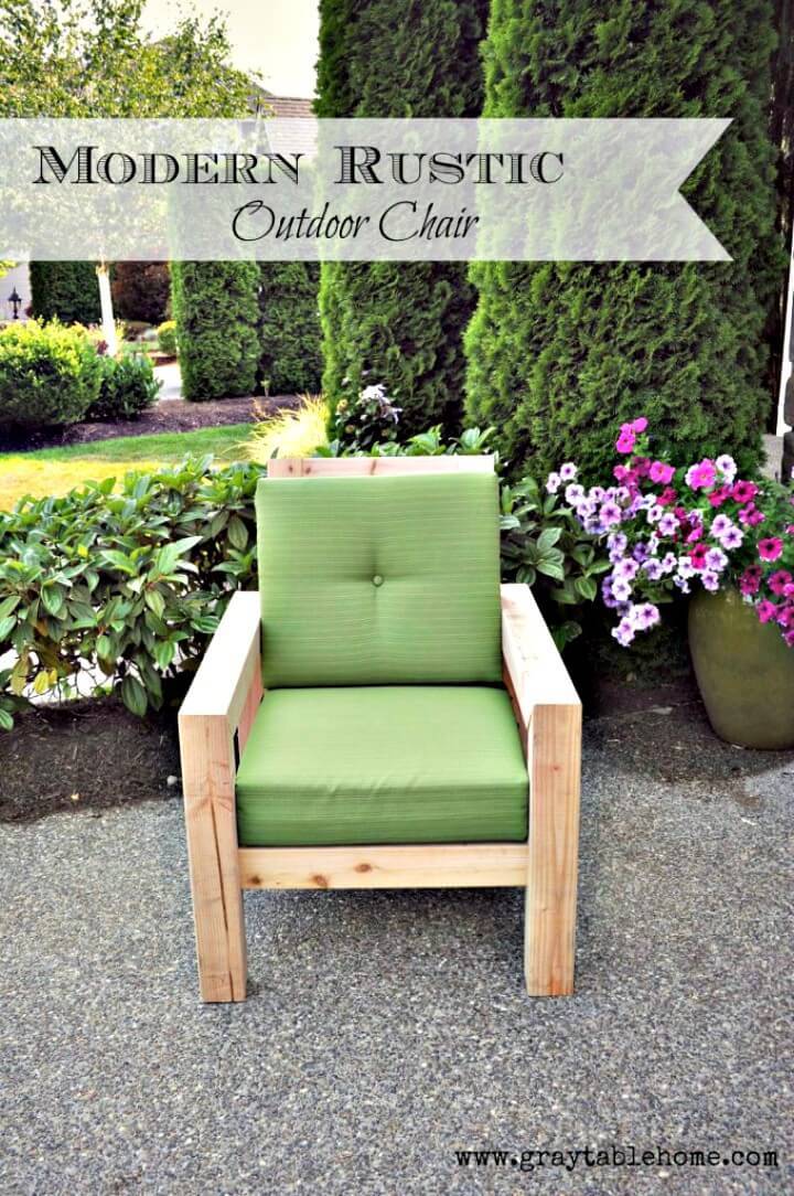 Make Your Own Rustic Garden Chair - DIY