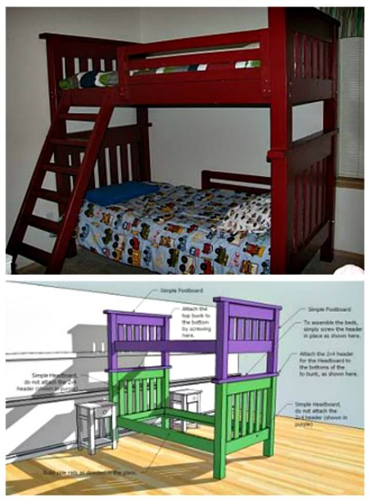 Simple to Make Bunk Bed - DIY