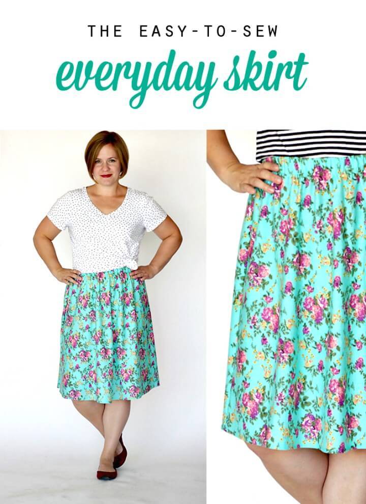 Simple DIY Everyday Skirt Sewing