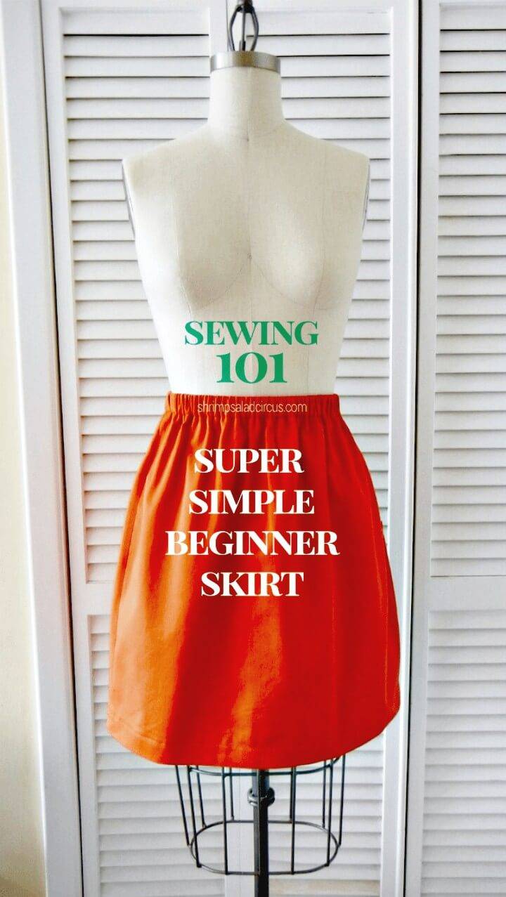 Super Simple How to Sew a Skirt